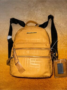 Steve Madden Logo Print Medium Sized Backpack